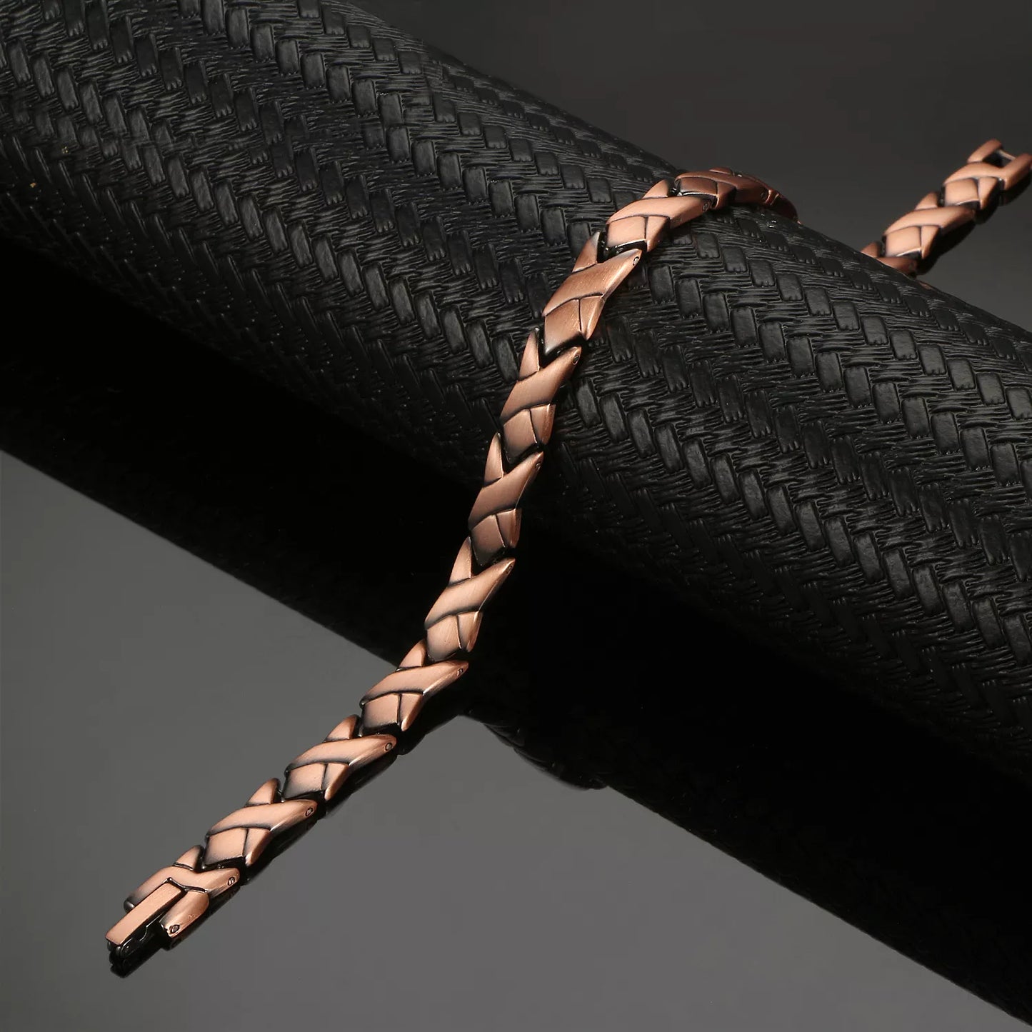 CB032 100% Solid Pure Copper Linked Magnetic Bracelet / anklet