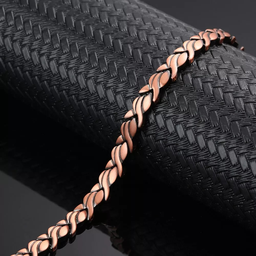 CLM36 100% Pure Copper Linked Magnetic ANKLET / Bracelet