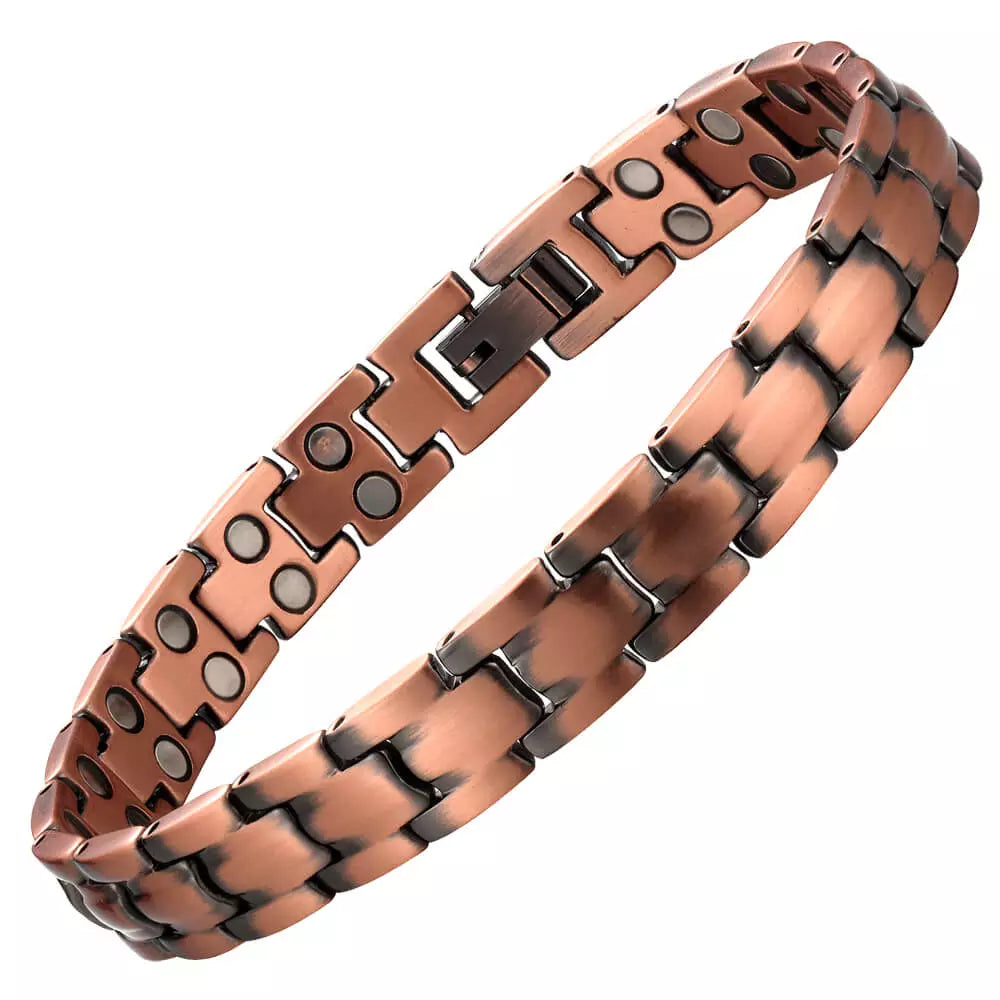 CLM316 100% Pure Copper Linked Magnetic Bracelet 215x9mm