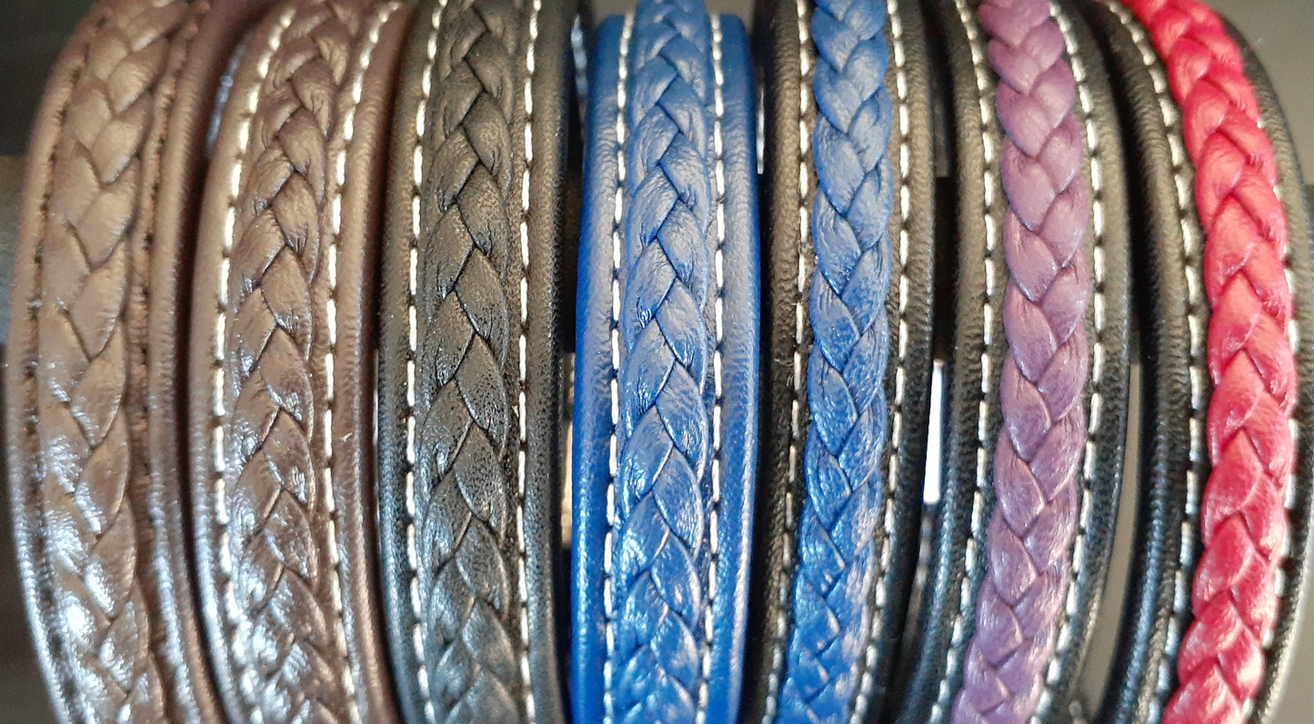 2103 NZ magnetic genuine leather Bracelet 12mm