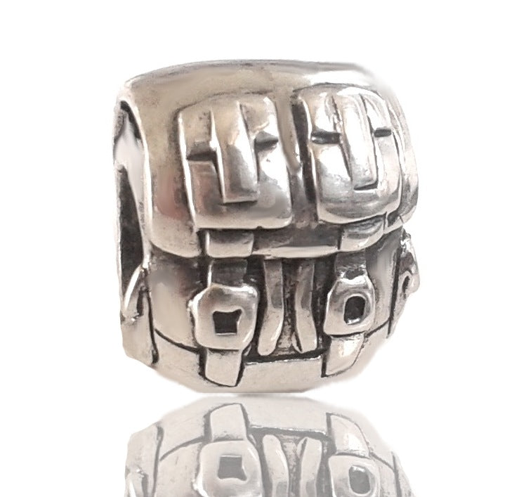 AA27 Sacred NZ 925 Sterling Silver New Zealand Tramping Charm Bead-SALE