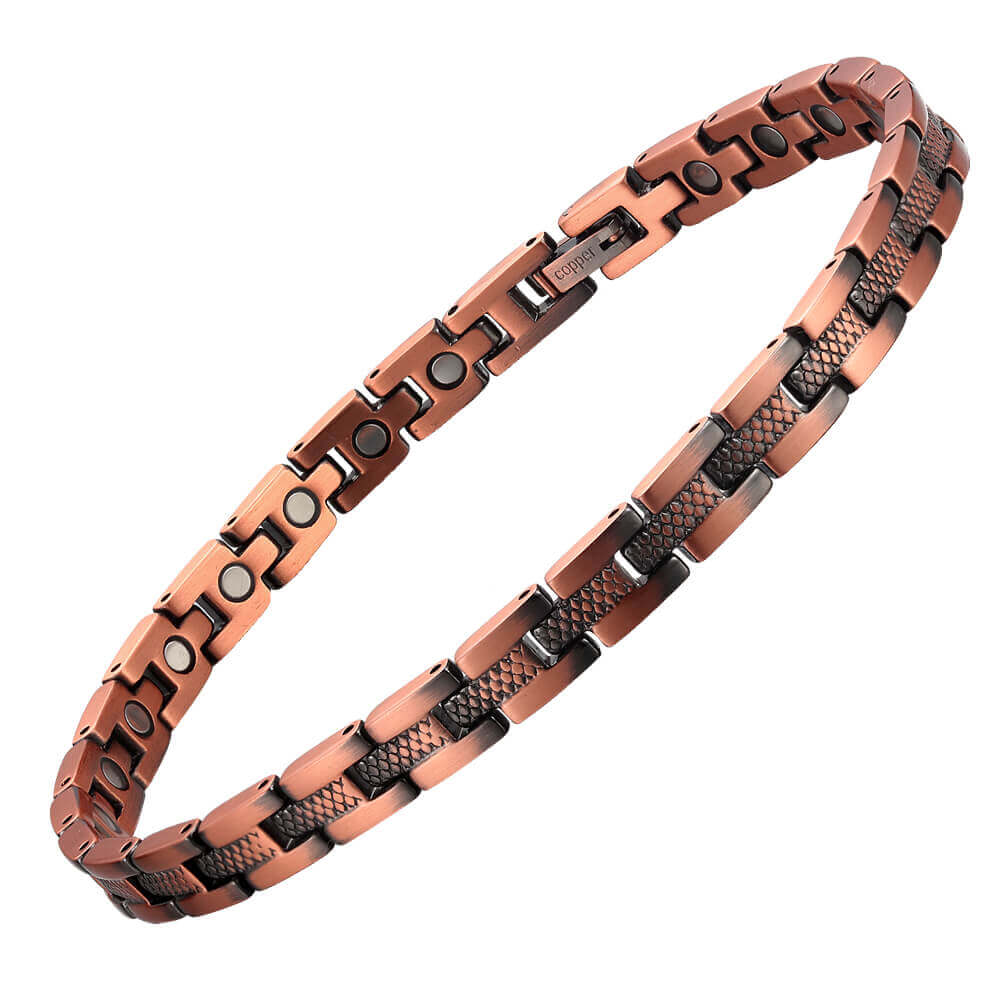 CLM34 100% Pure Copper Linked Magnetic ANKLET / Bracelet