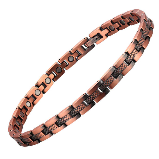 CLM34 100% Pure Copper Linked Magnetic ANKLET / Bracelet