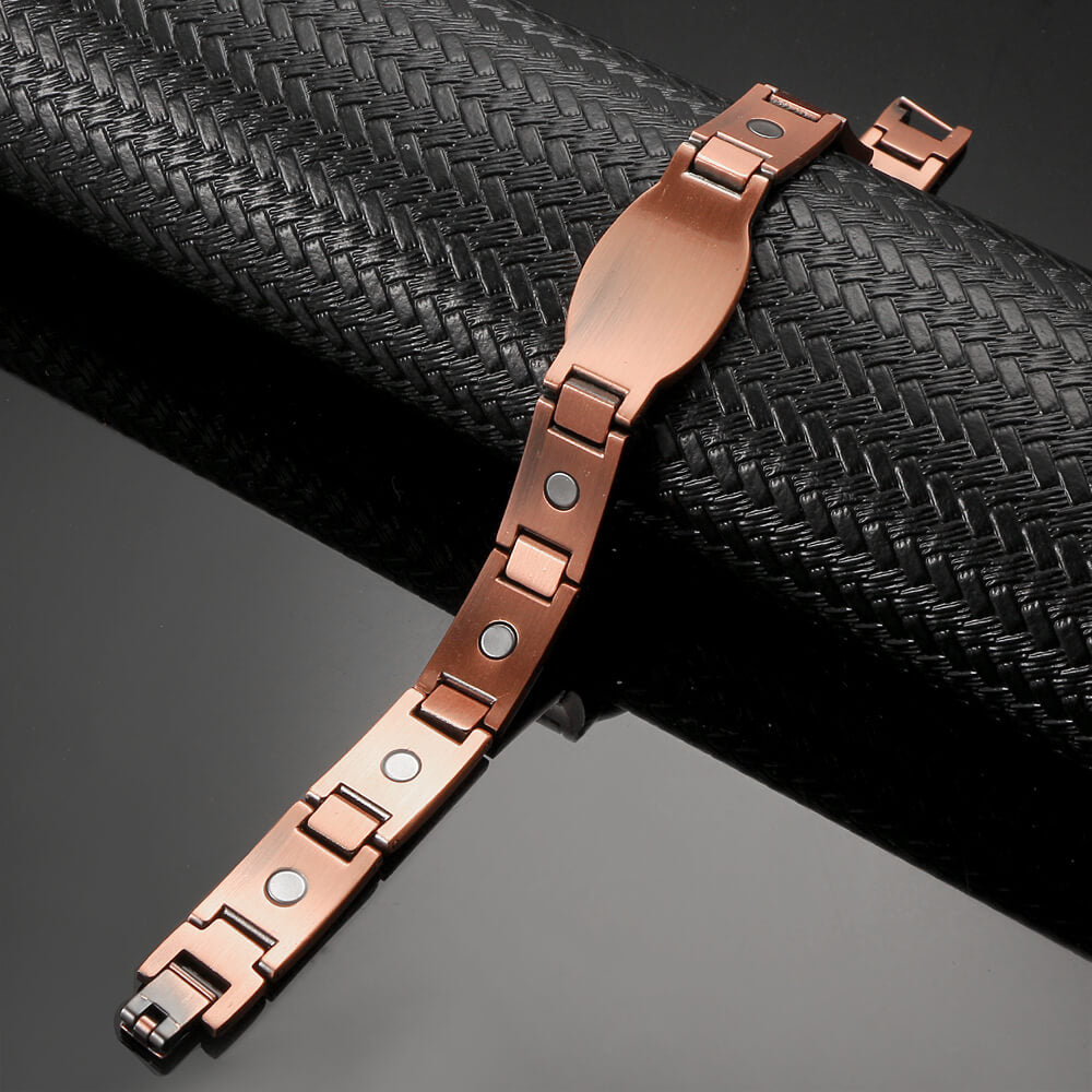 CB590 100% Solid Pure Copper Linked Magnetic Bracelet SALE
