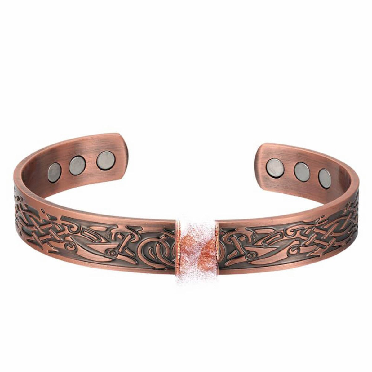 BC119 100% Pure Copper Magnetic Band ‘Viking Ravens Ring'