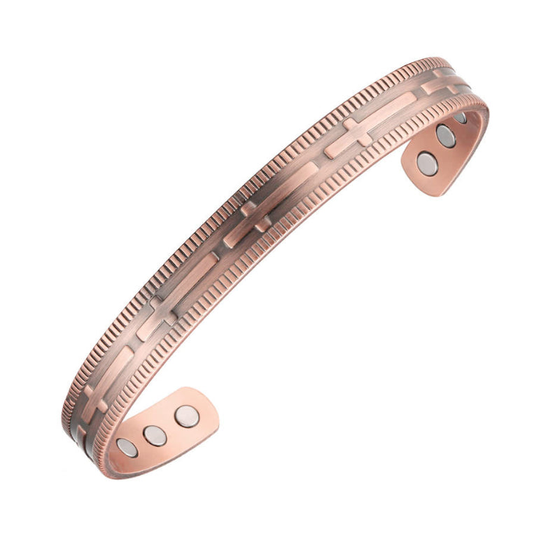 E02 100% Pure Copper Magnetic Band 'Cross’