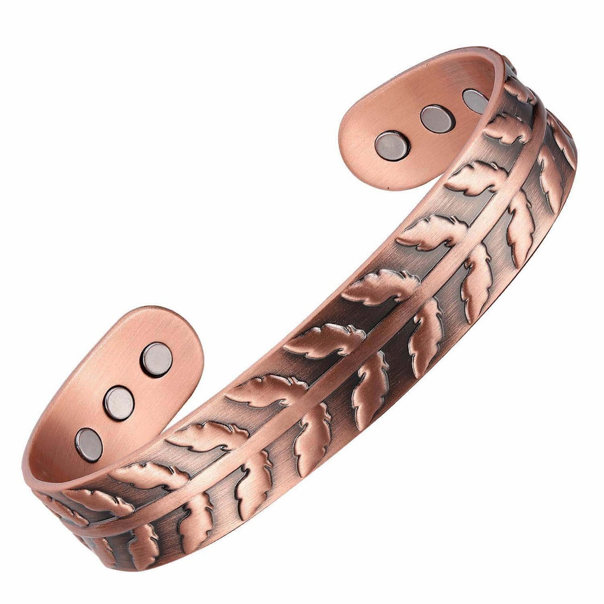 BA11 100% Pure Copper Magnetic Band 'NZ FERN LEAF'