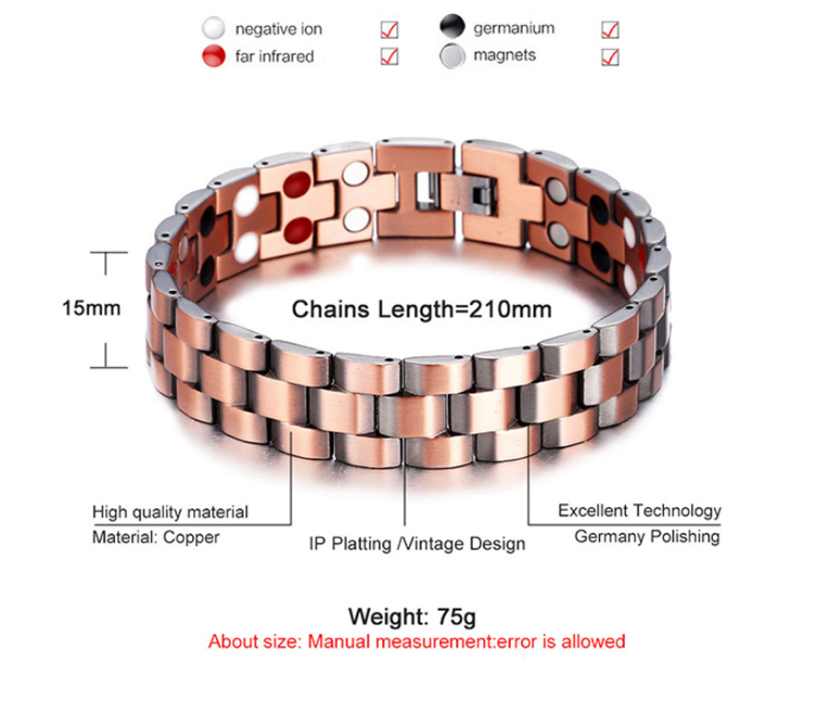 Buy The Flying Tree Pure Copper Magnetic Bracelet kada adjustable for men  and women (Set of 1) at Amazon.in