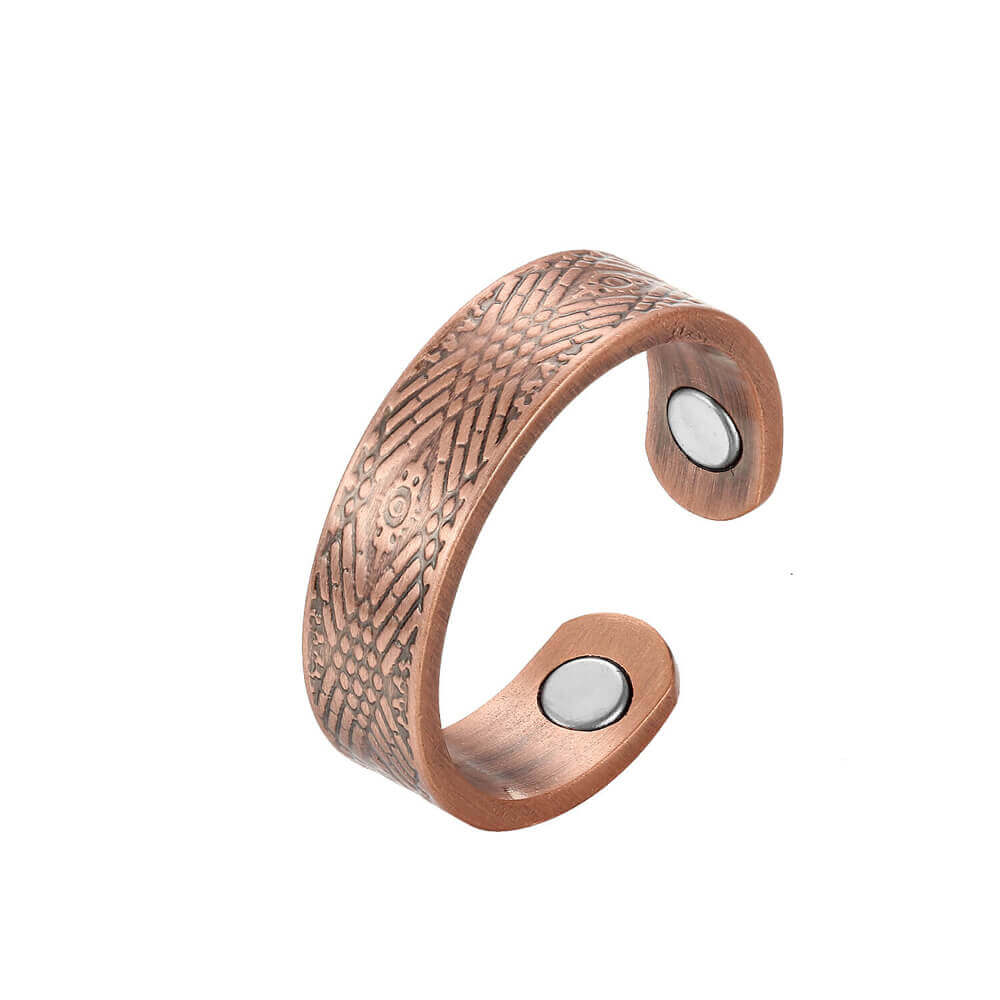 BC10-1 100% Pure Copper Magnetic Band / Ring Set