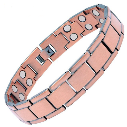 CLM3019 100% Pure Copper Linked Magnetic Bracelet 215x13.8mm