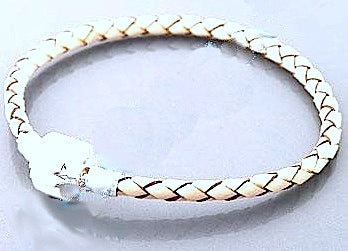 Leather Charm Bracelet (3mm)
