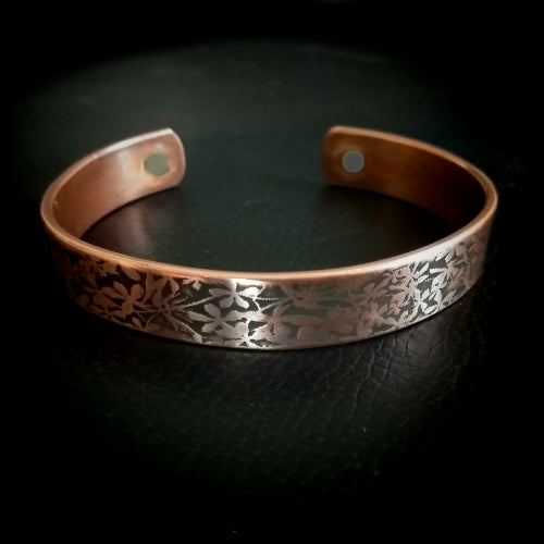 D05 100% Copper Magnetic Band 'Daisies'