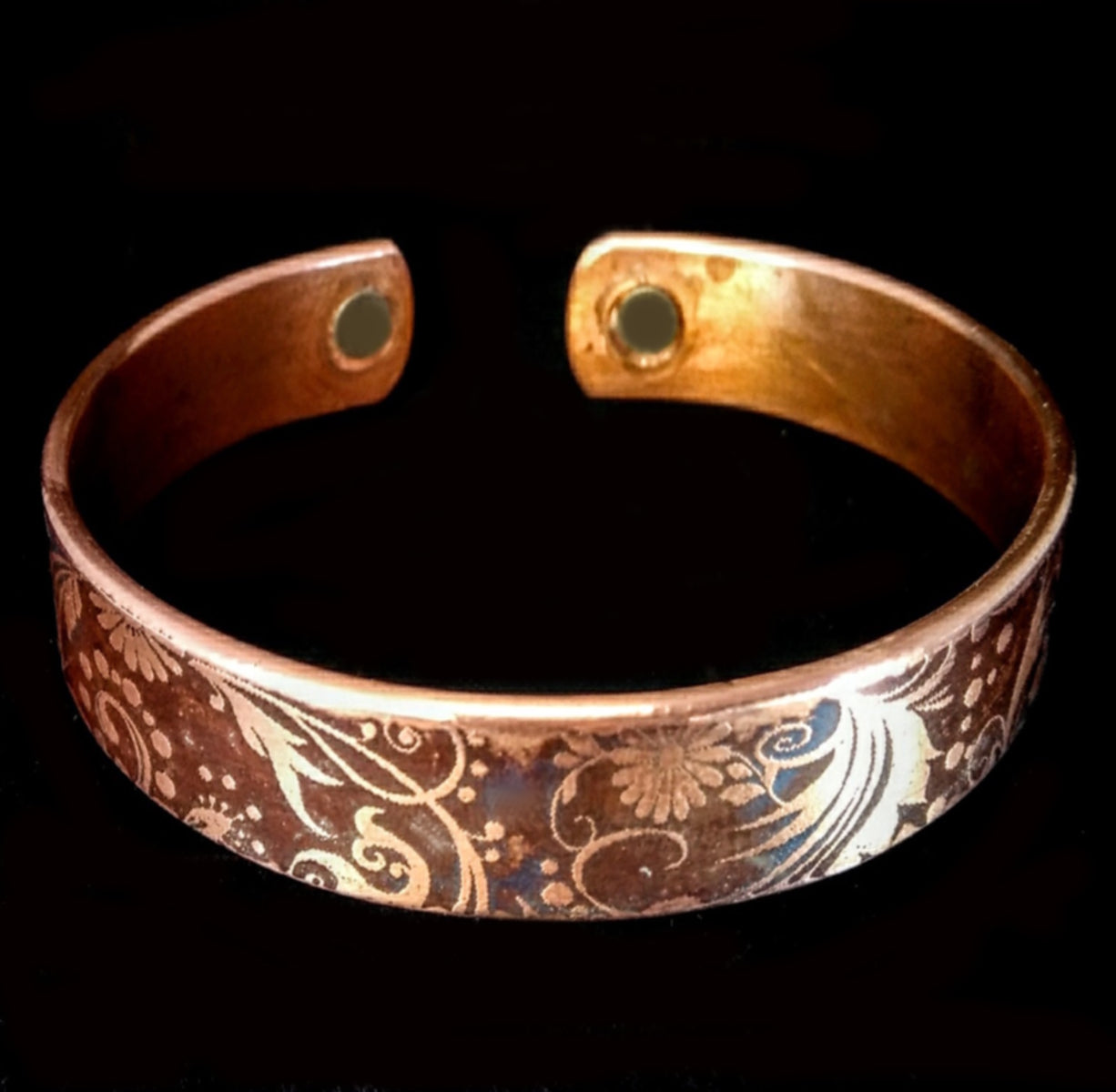 D20 100% Copper Magnetic Band 'Floral Mix'