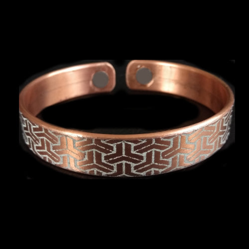 C02 100% Copper Magnetic Band 'Geo 2'