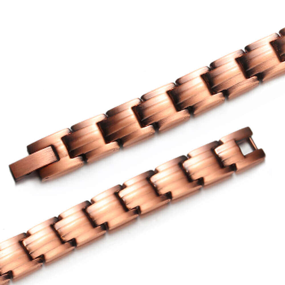 CL09 100% Pure Copper Magnetic Bracelet/anklet 6 elements 225x15mm