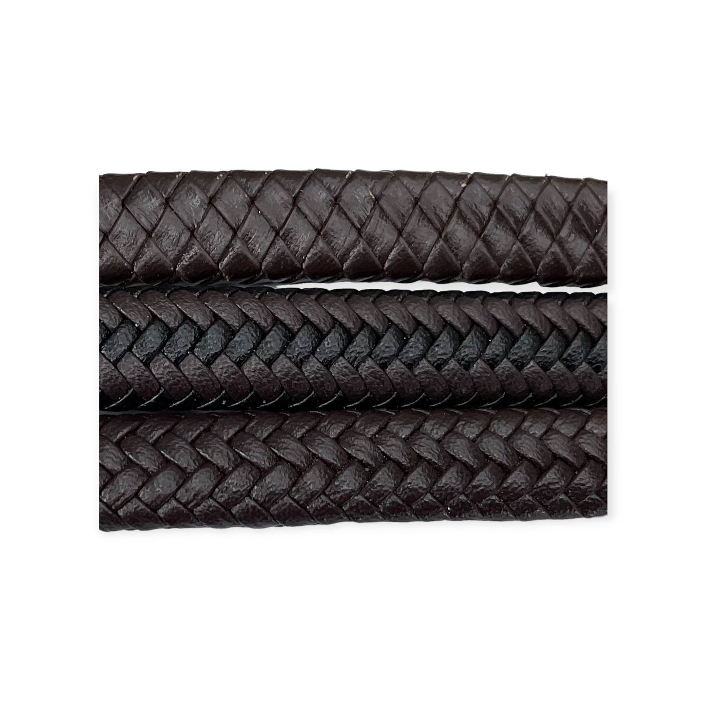 2030 Unisex genuine leather bracelet  ‘ NZ plain weave’ (12mm)