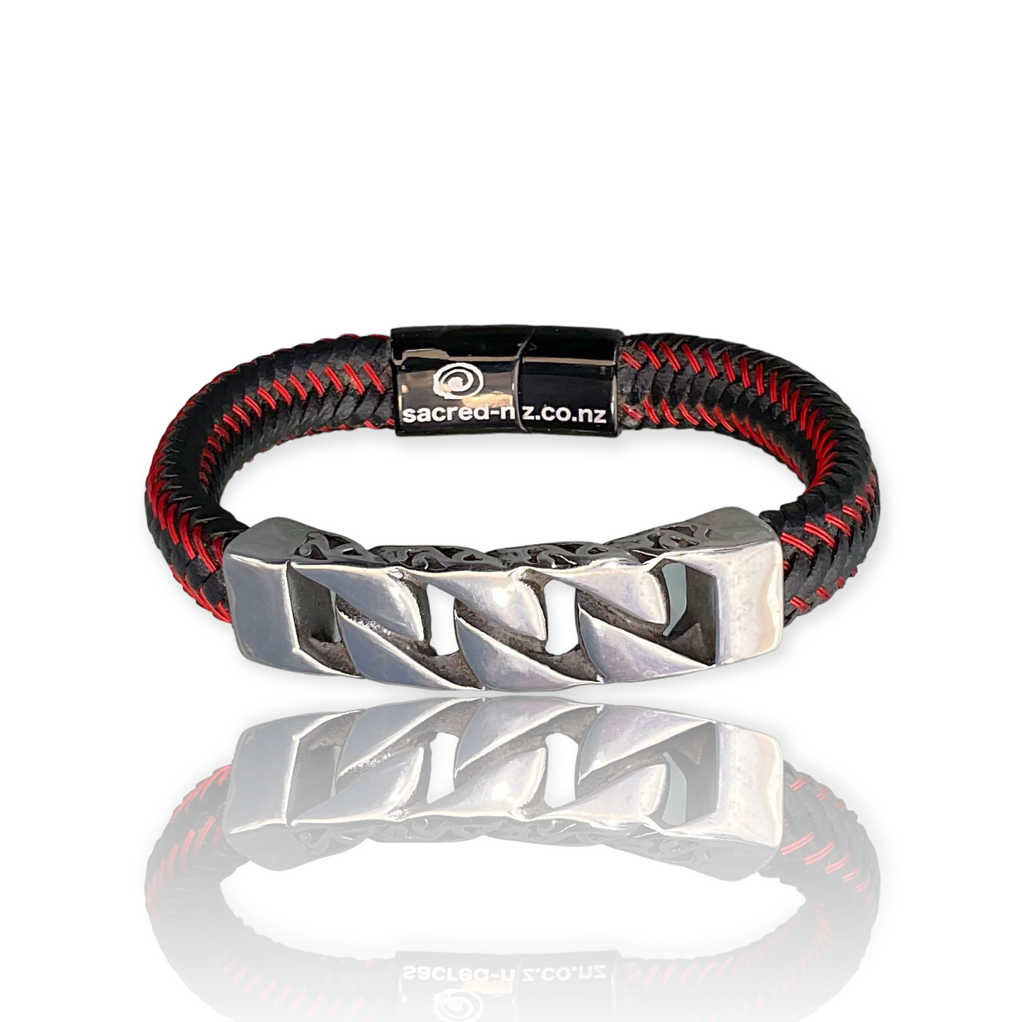 NZ unisex leather bracelet maori