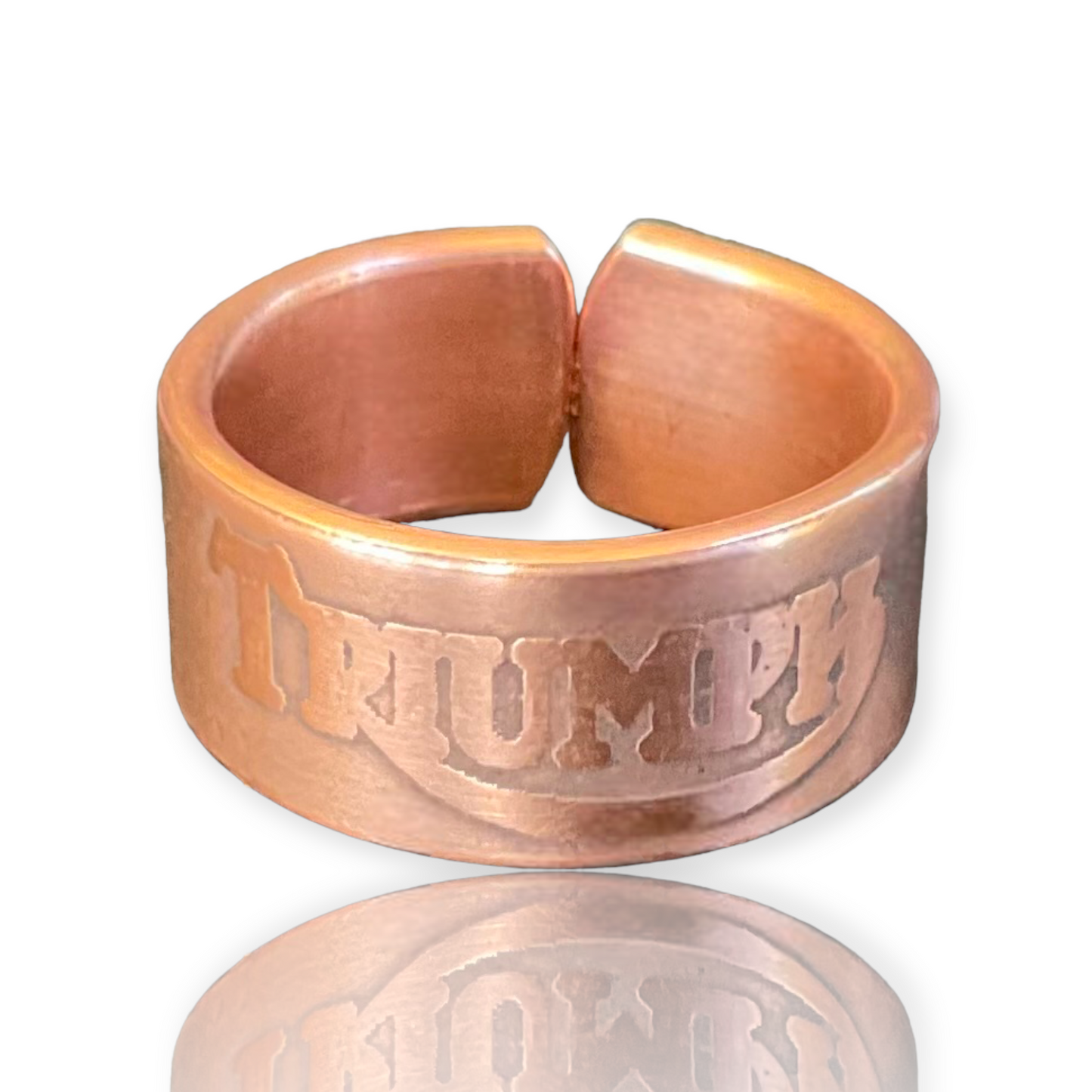 copper branded ring