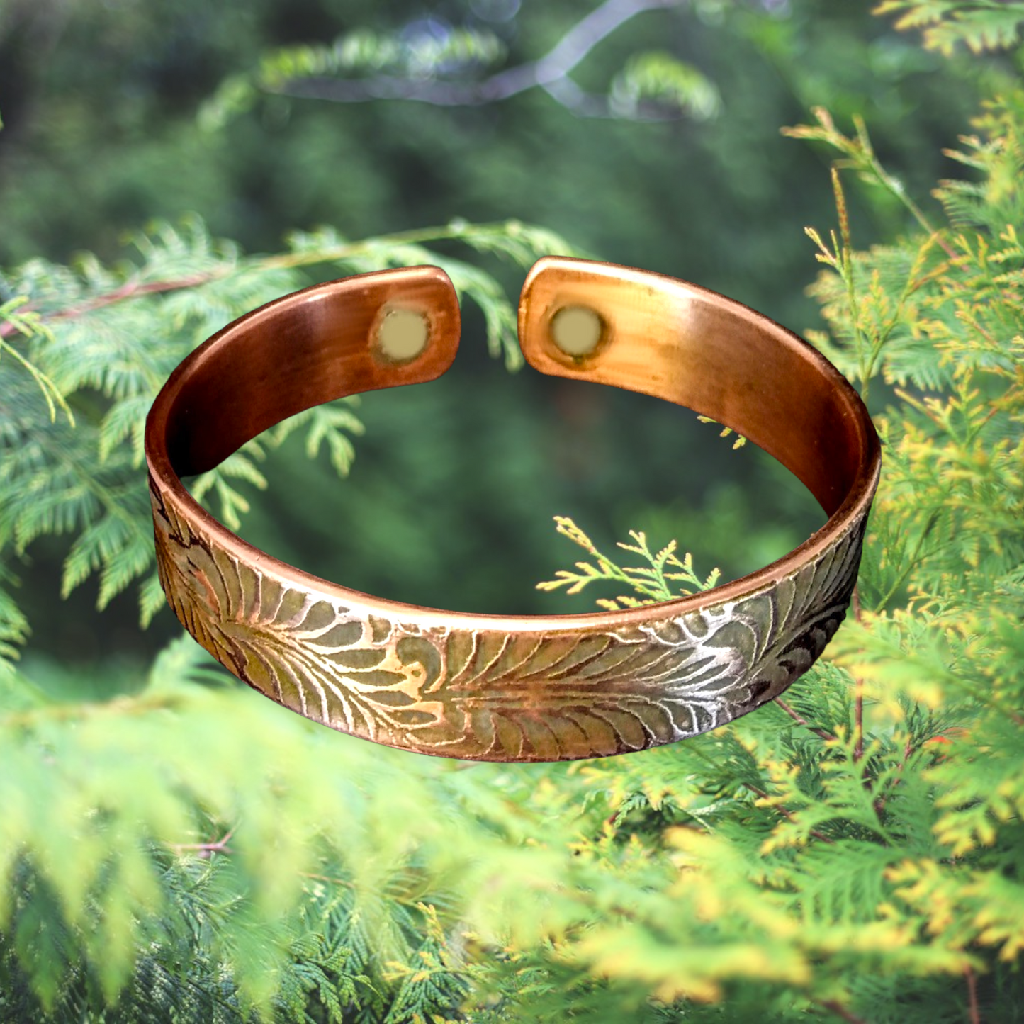 nz fern copper heath bracelet