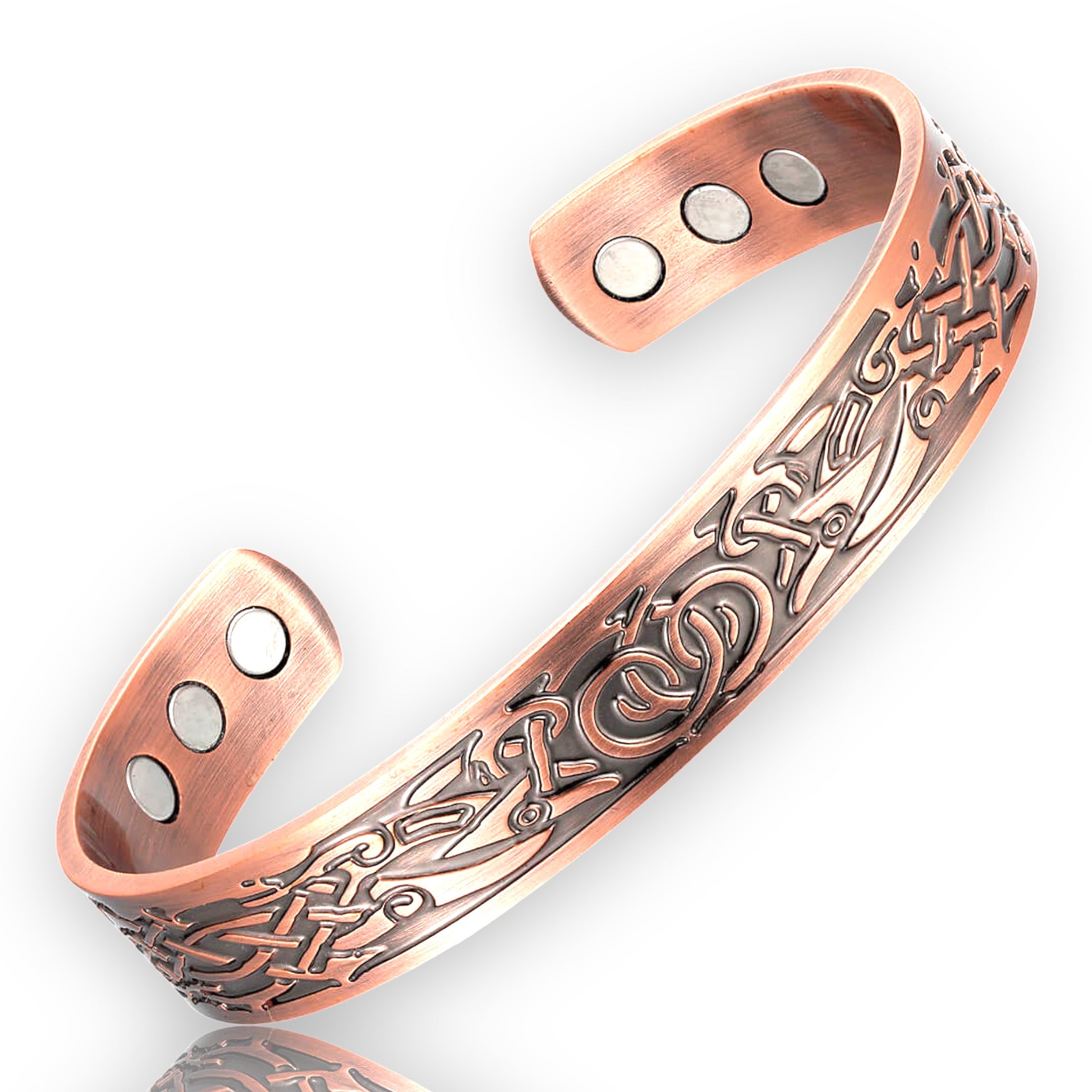 viking magnetic copper cuff bracelet