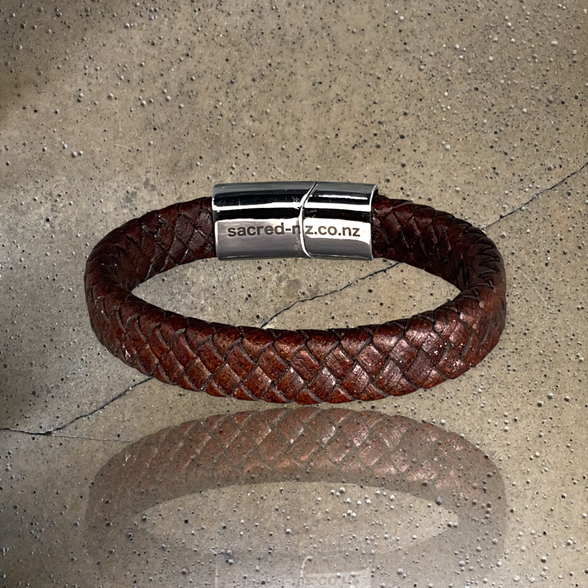 genuine leather unisex bracelet