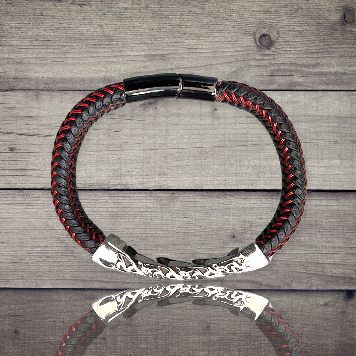 NZ unisex leather bracelet maori