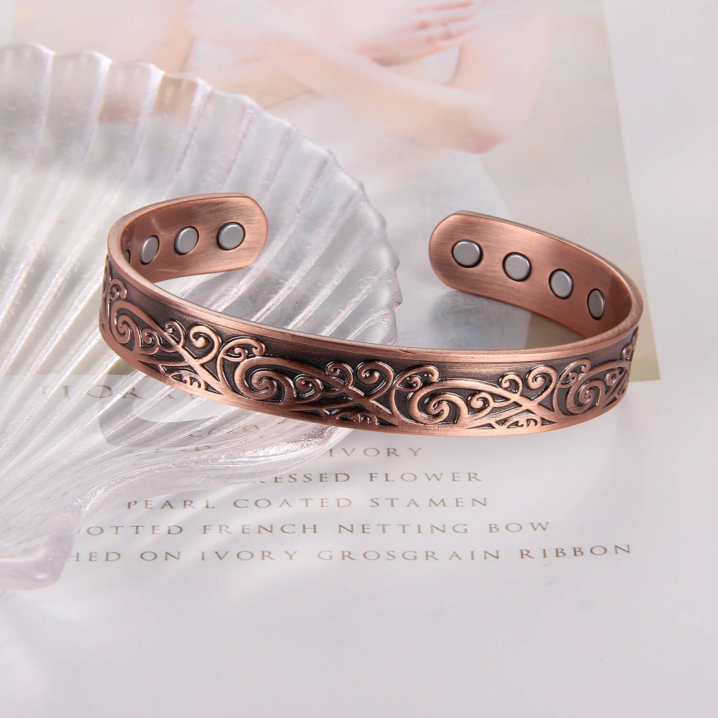 Exclusive copper magnetic bracelet