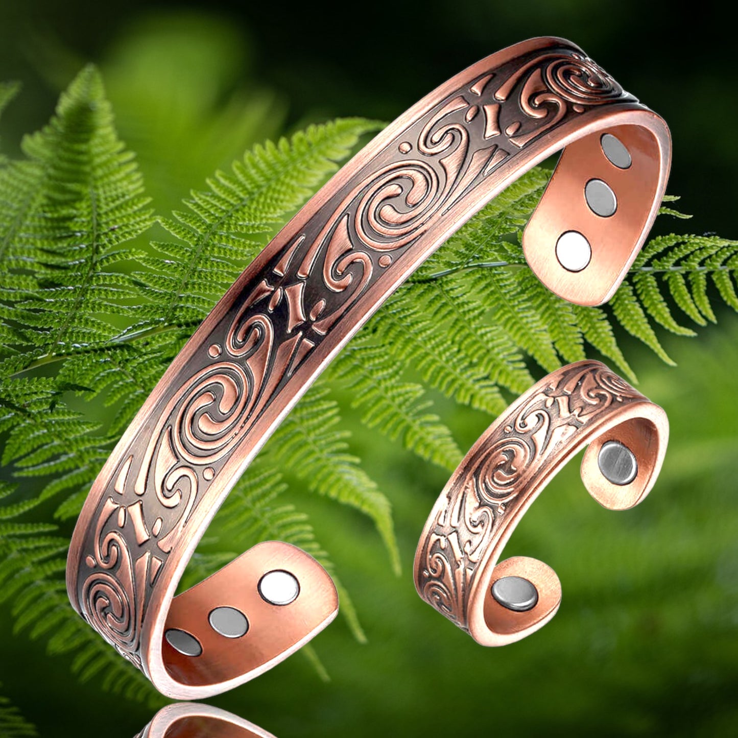 copper magnetic bracelet set