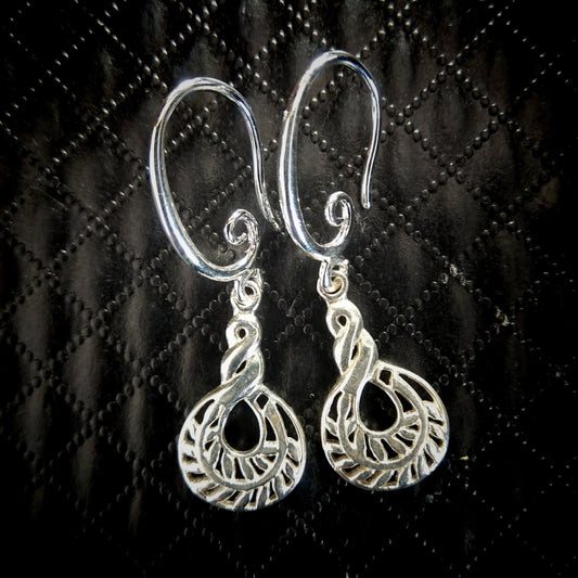 E02 Sterling Silver NZ Fern Earings