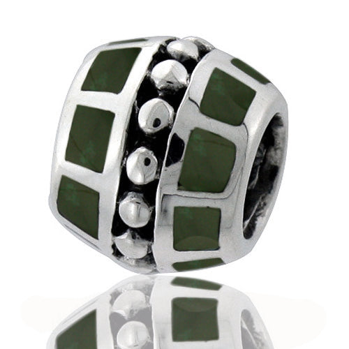 JB04-Sacred NZ 925 Sterling Silver Jade Bead