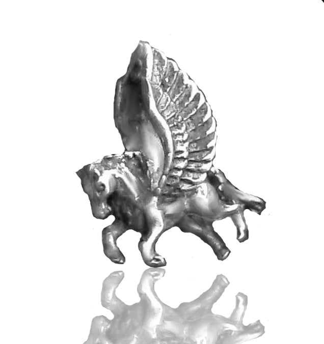 AA25 Sacred NZ 925 Sterling Silver Pegasus Charm Bead