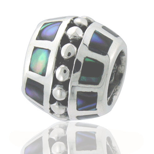 Sacred NZ 925 Sterling Silver Paua Bead