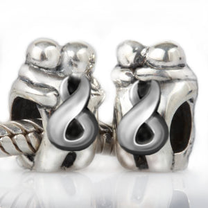 AA17 Sacred NZ 925 Sterling Silver Eternity Twist Hug Bead