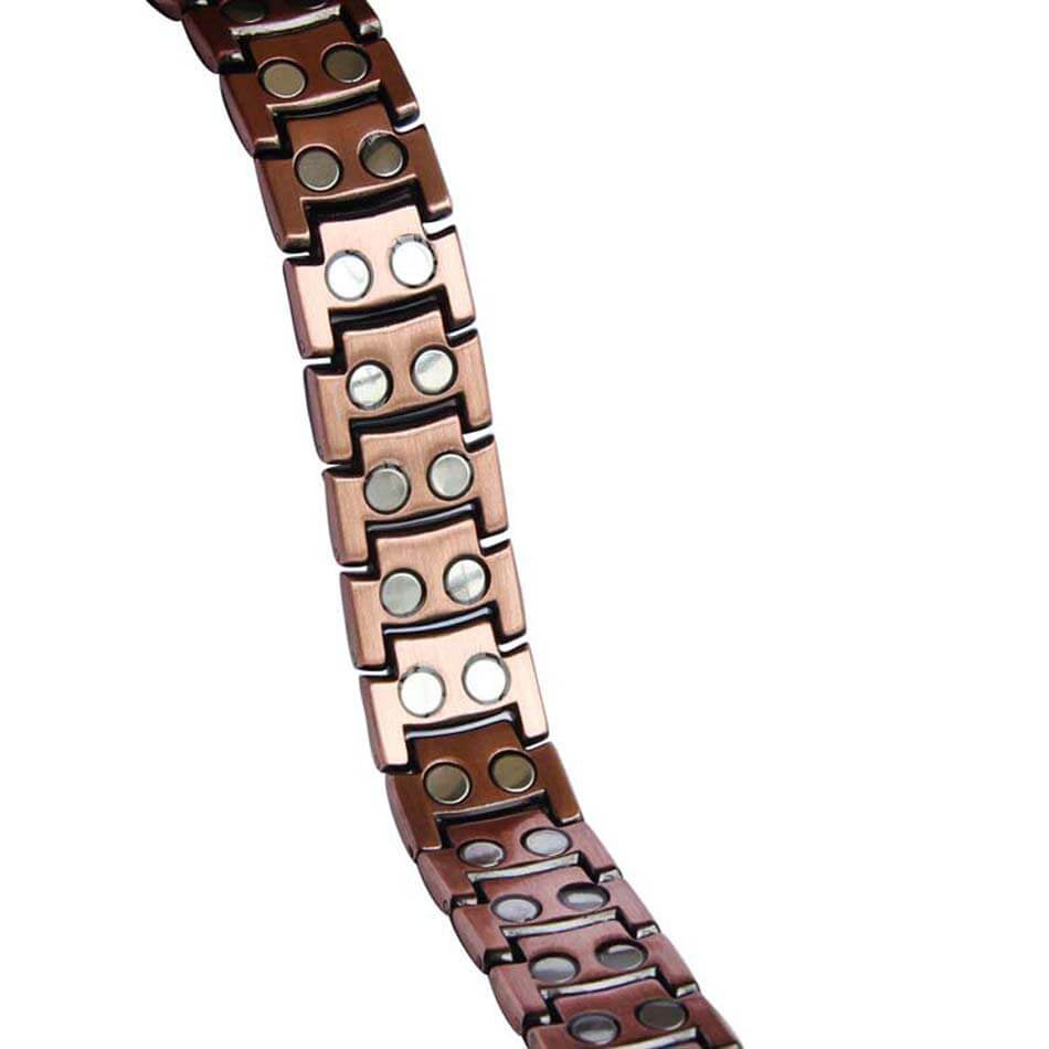 CLM312 100% Pure Copper Linked Magnetic Bracelet 220x15mm